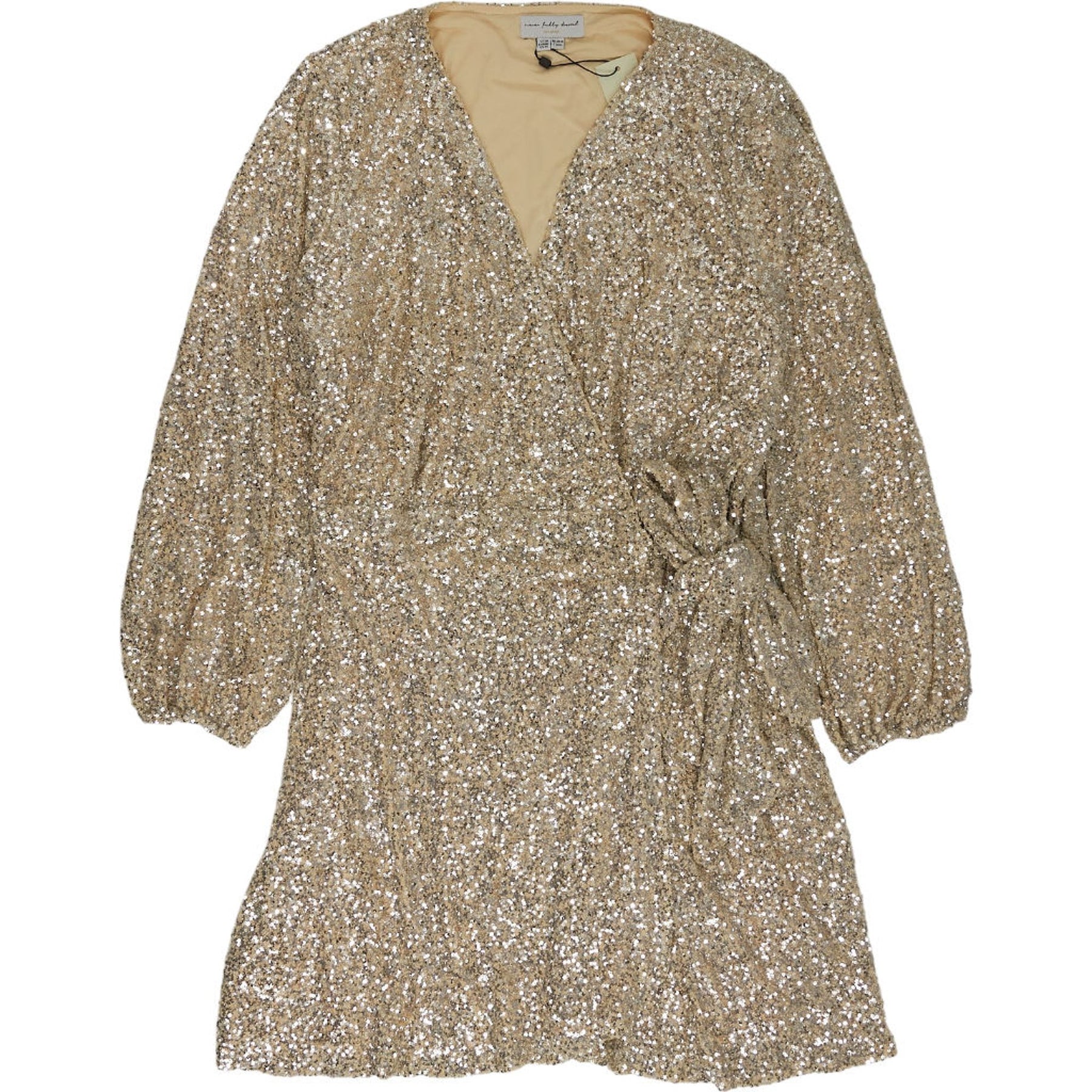 Never Fully Dressed Silver Sequin Mini Dress