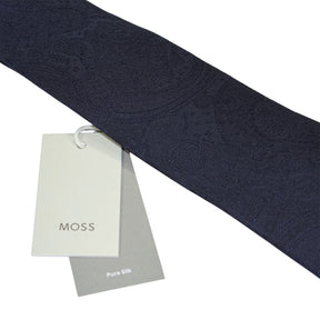 Moss Navy Paisley Silk Tie