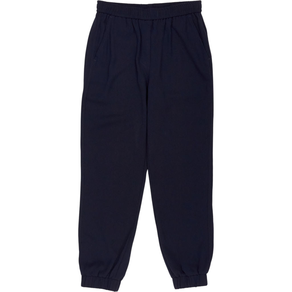 Hush Navy Crepe Jogger Trousers