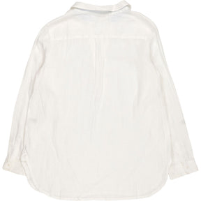 NRBY White Linen Long Sleeve Shirt