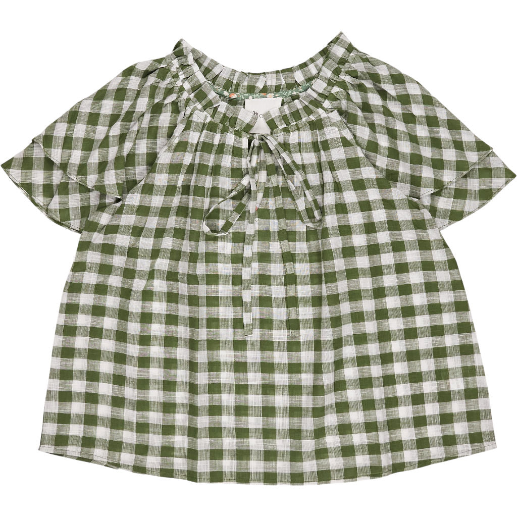 Bonte Aloe Green Check Mina Top