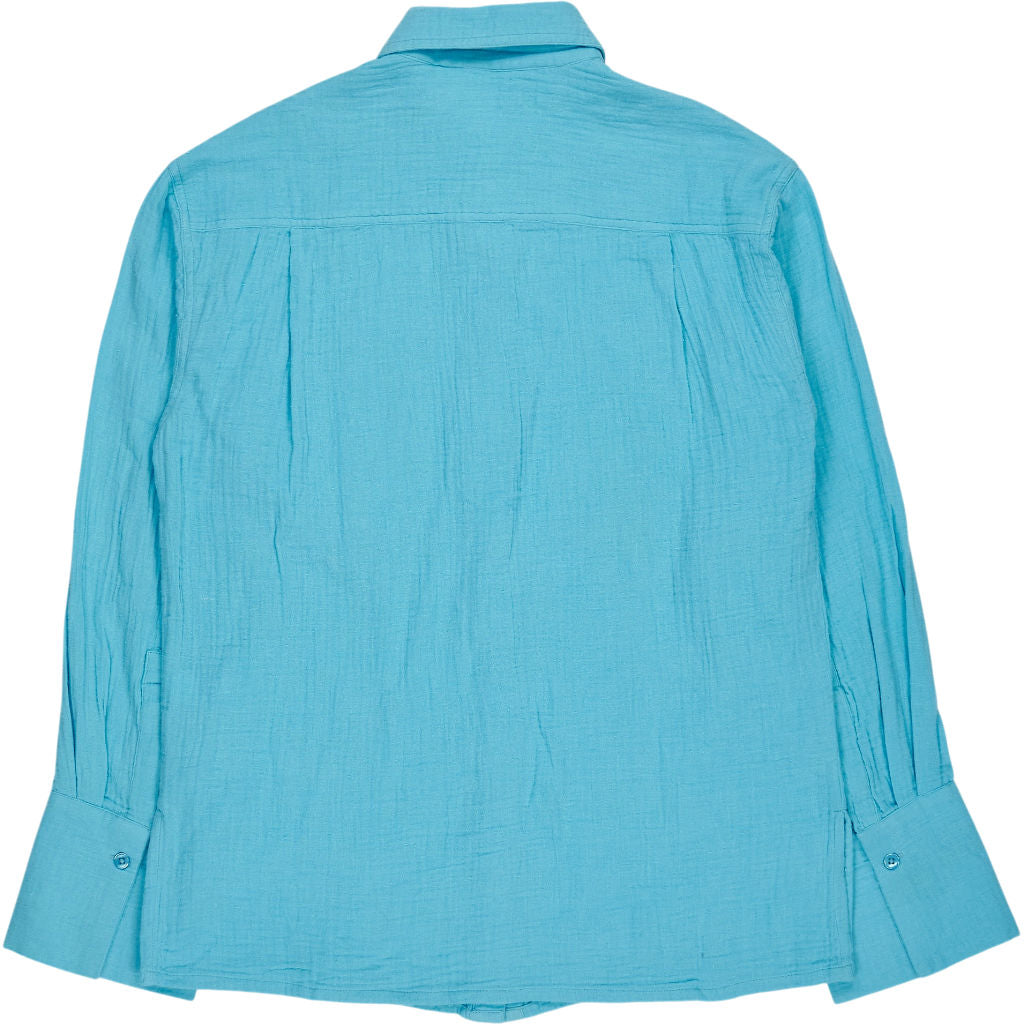 NRBY Turquoise Blue Cotton Shirt