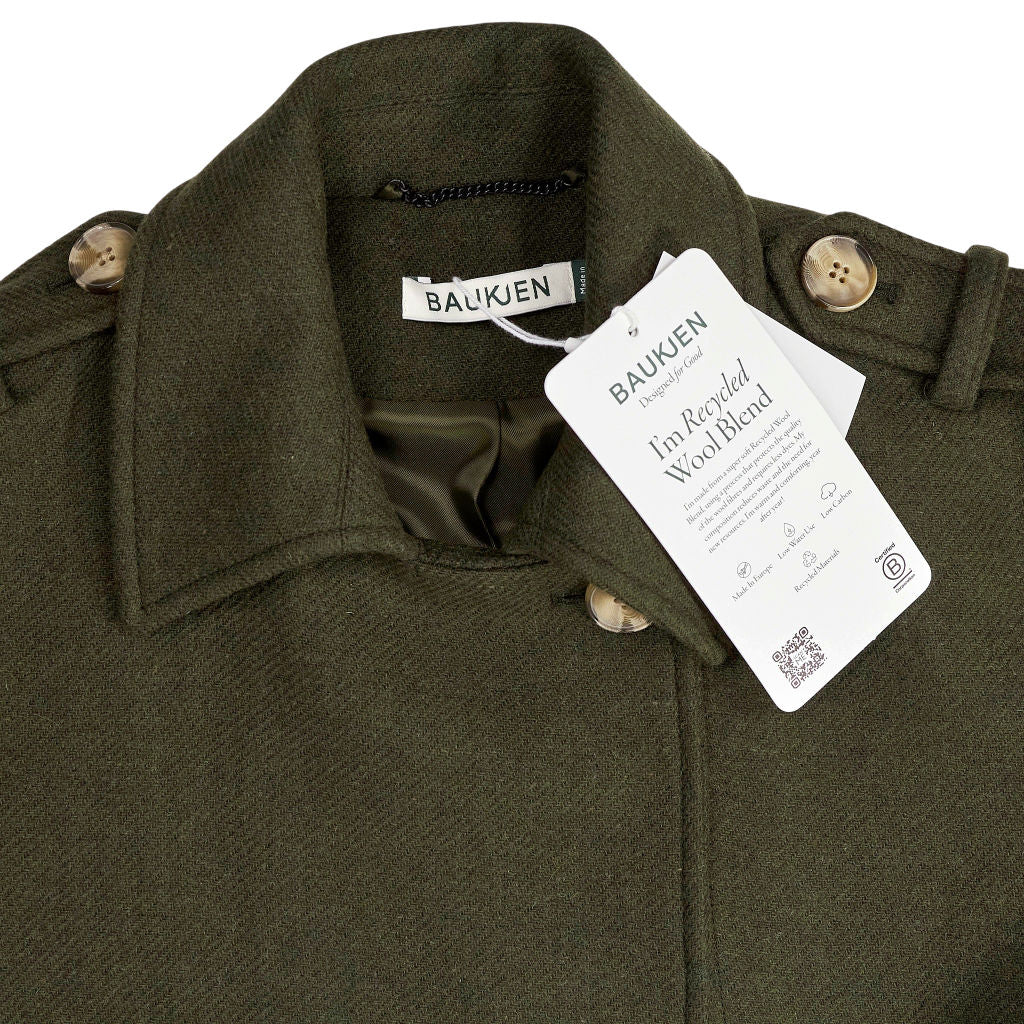 Baukjen Dark Olive Ingrid Belted Trench Coat