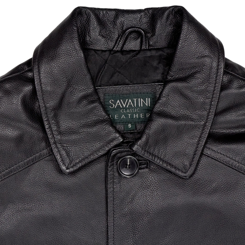 Vintage Savatini Black Leather Jacket