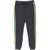 Hush Washed Black Side Stripe Joggers