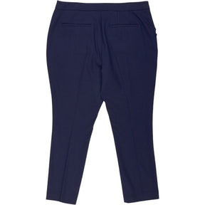 Wyse Navy Sandrine Scallop Edge Trousers