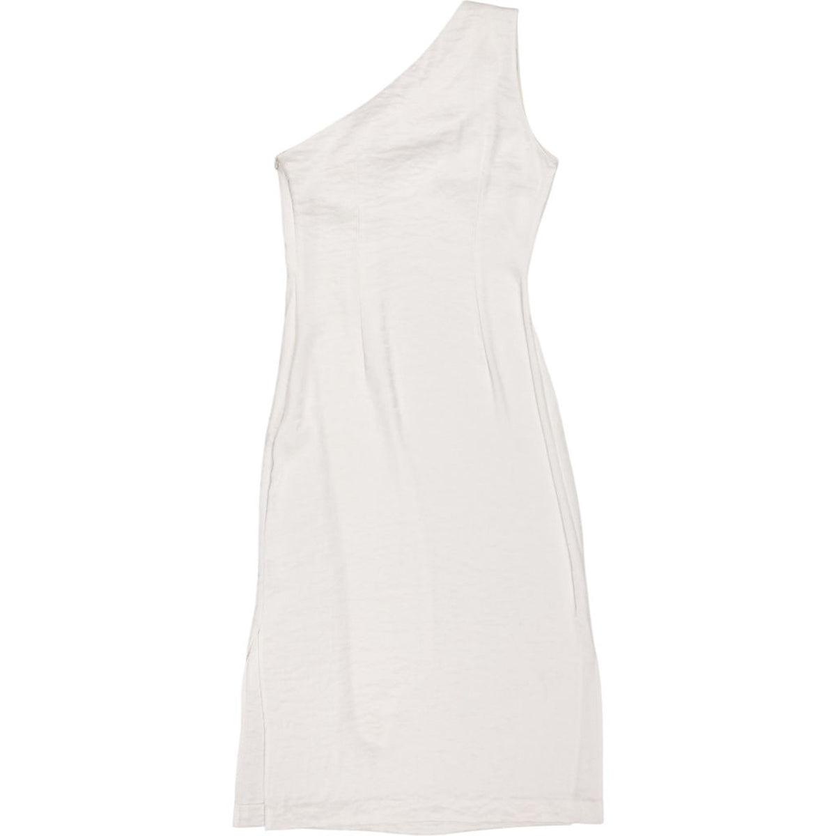 Vivere White Hattie Trellis One-Shoulder Dress