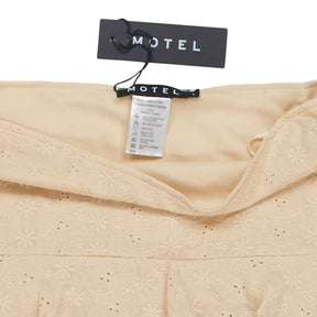 Motel Blush Camigo Broderie Mini Skirt