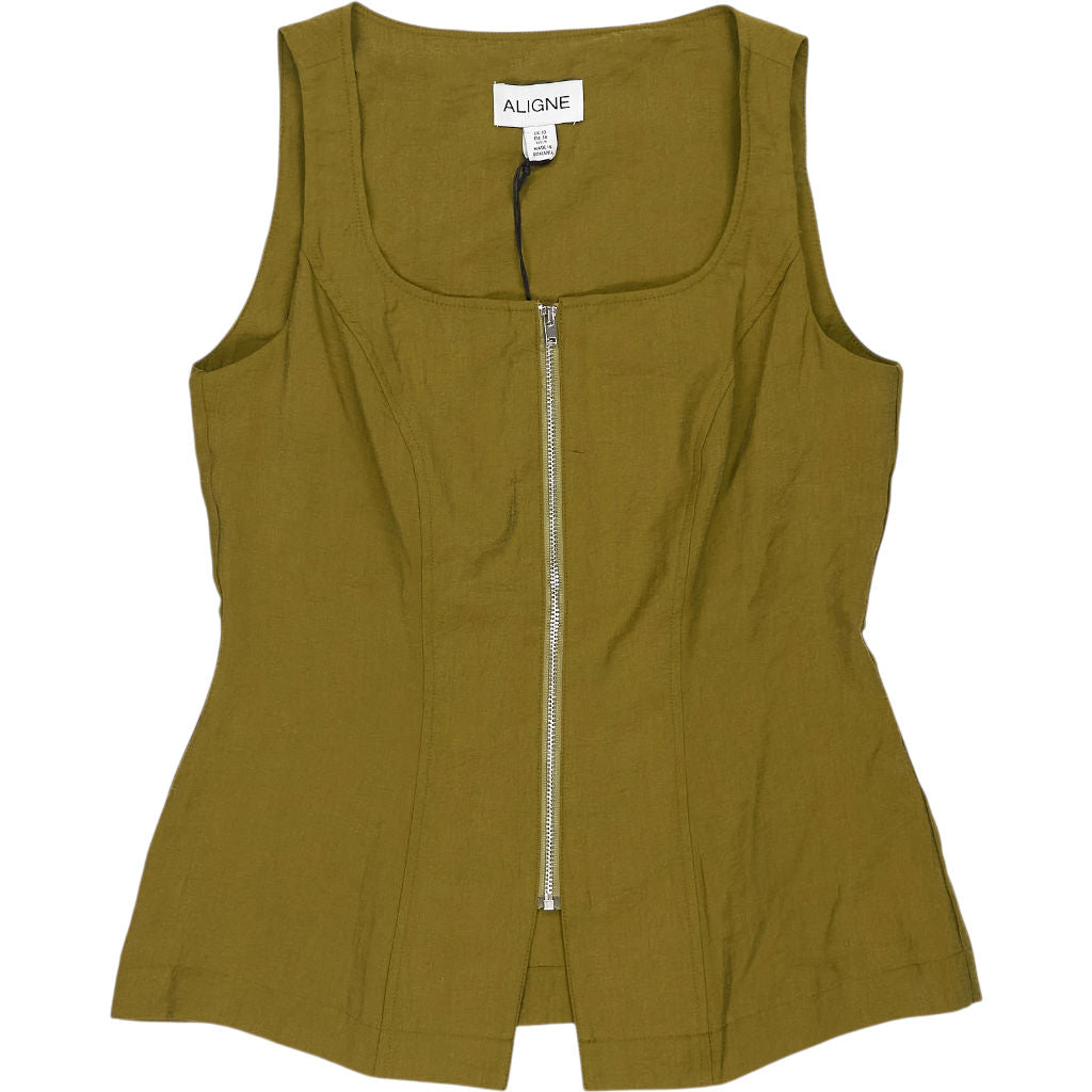 Aligne Olive Adonis Zip Top
