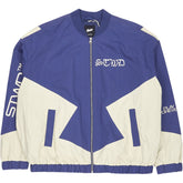 Stwd Blue Beige Bomber Jacket