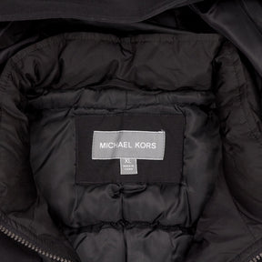 Michael Kors Black Hooded Parka Coat