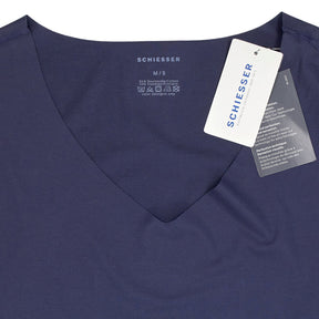 Schiesser Blue V-Neck T-Shirt