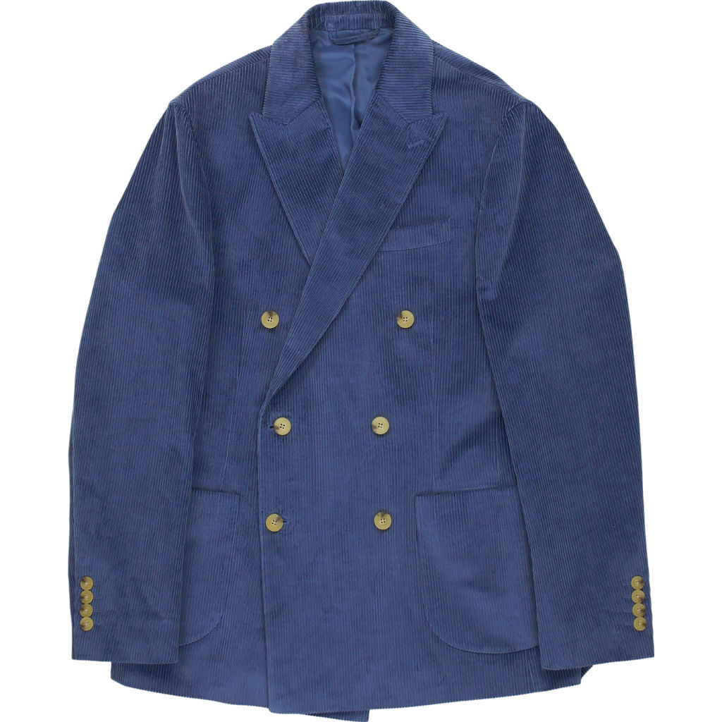 Moss Blue Corduroy Tailored Fit Jacket M