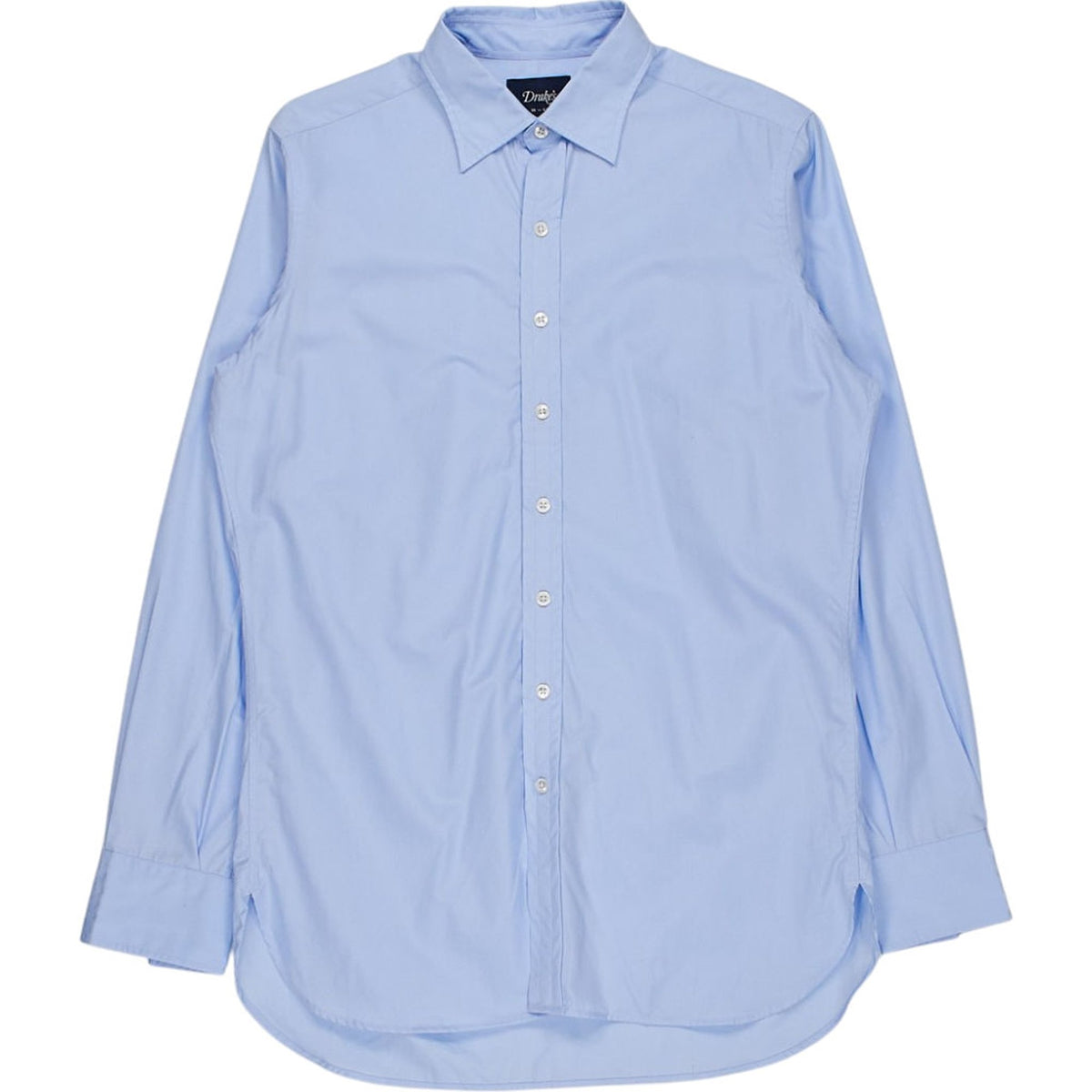 Drake's Blue Long Sleeve Shirt