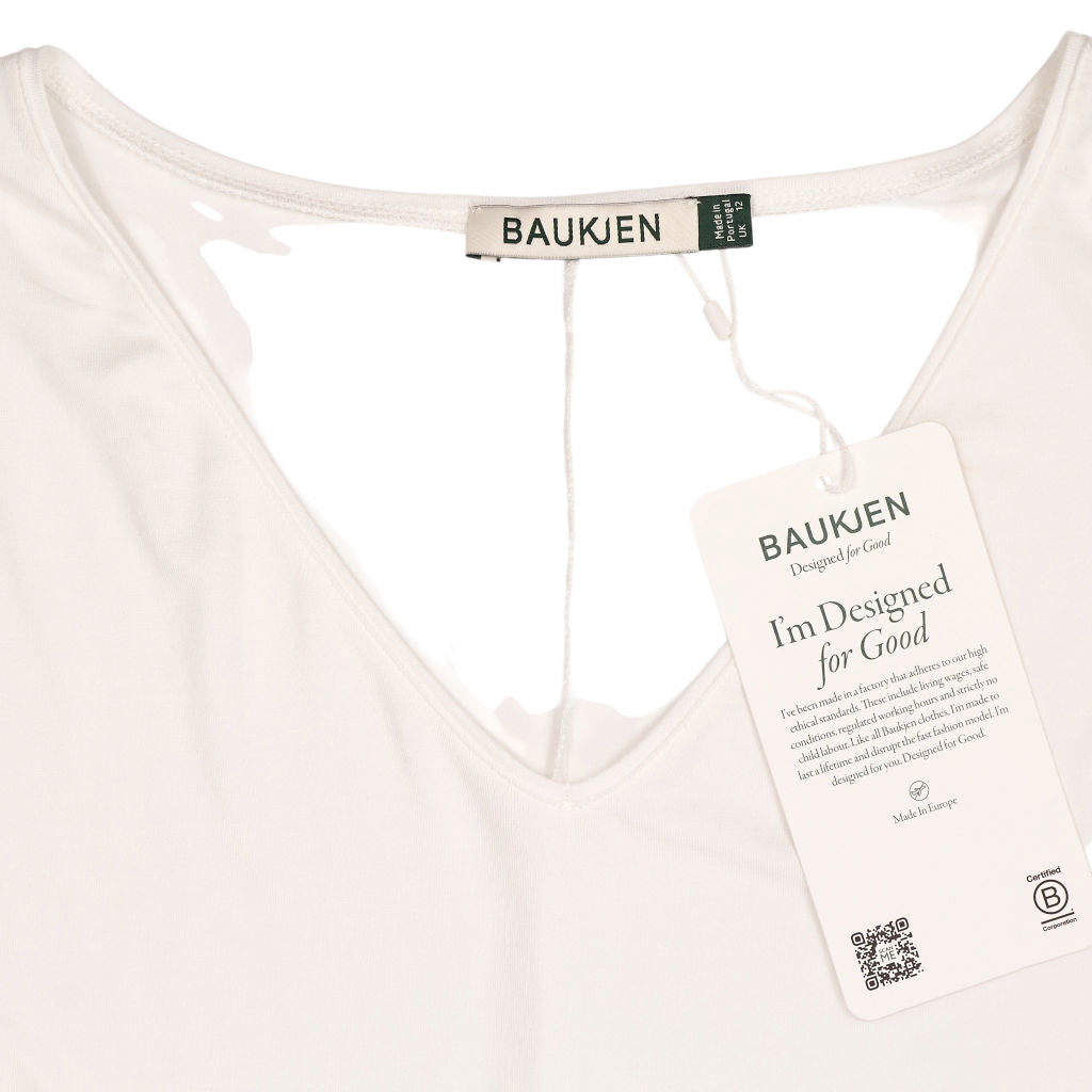 Baukjen White Ella V-Neck Top