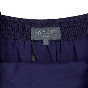 WYSE Midnight Ruffle Midi Dress