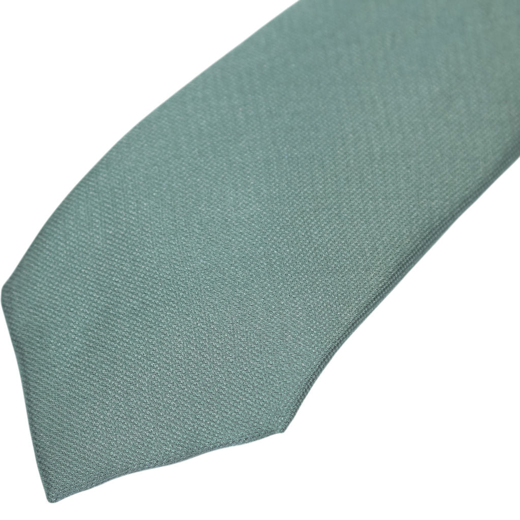 Moss Green Patterned Silk Tie Bundle x 3