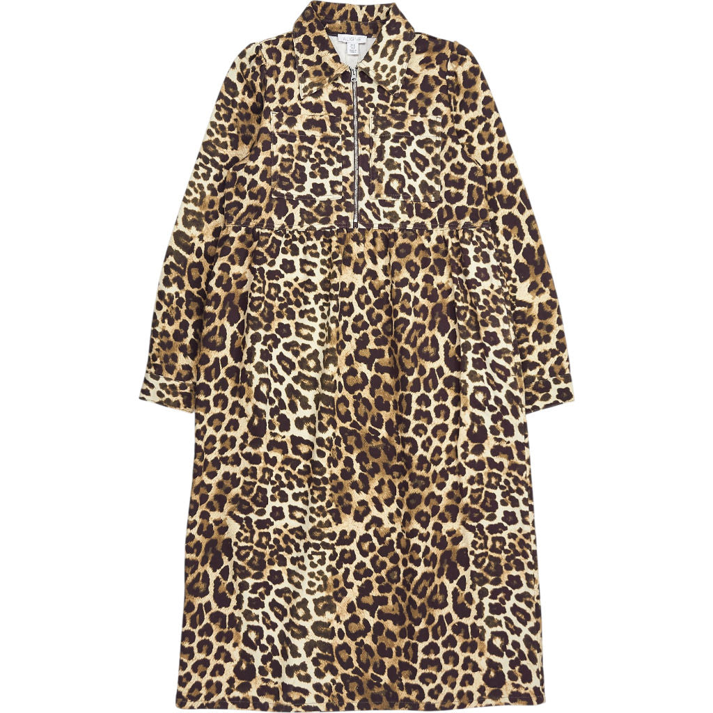 Aligne Leopard Print Long Sleeve Dress