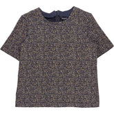Baukjen Navy Patterned Top