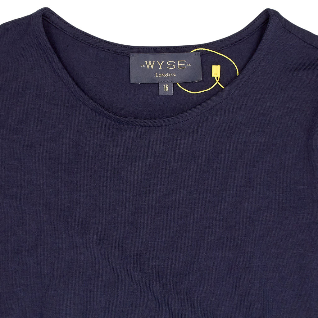 WYSE Navy Midi Dress