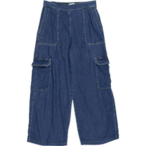 NRBY Blue Wide Leg Cargo Trousers