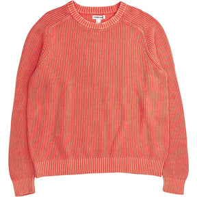 Lands' End Washed Orange Ribbed Jumper