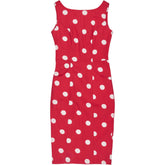 Collectif Red Polka Dot Sleeveless Dress