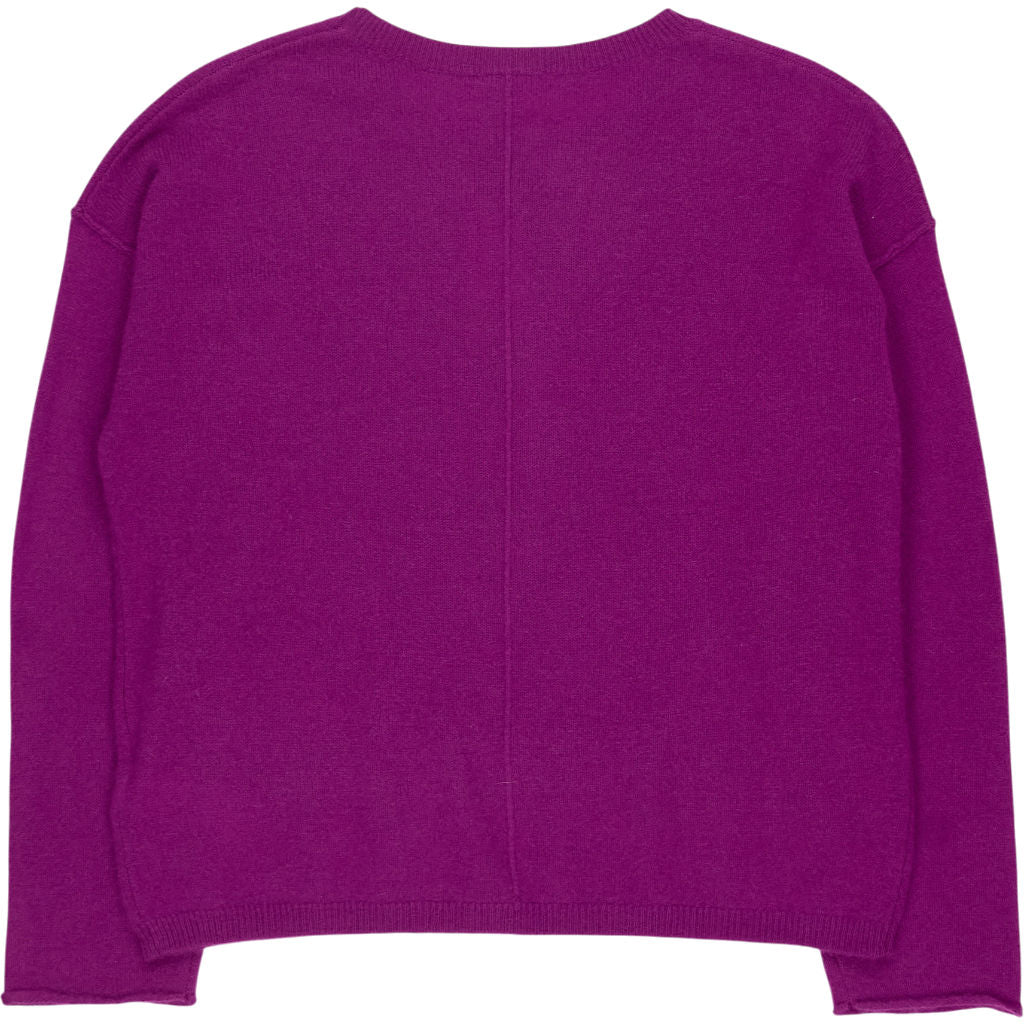 Hush Crushed Blackberry Saphia Cashmere Jumper