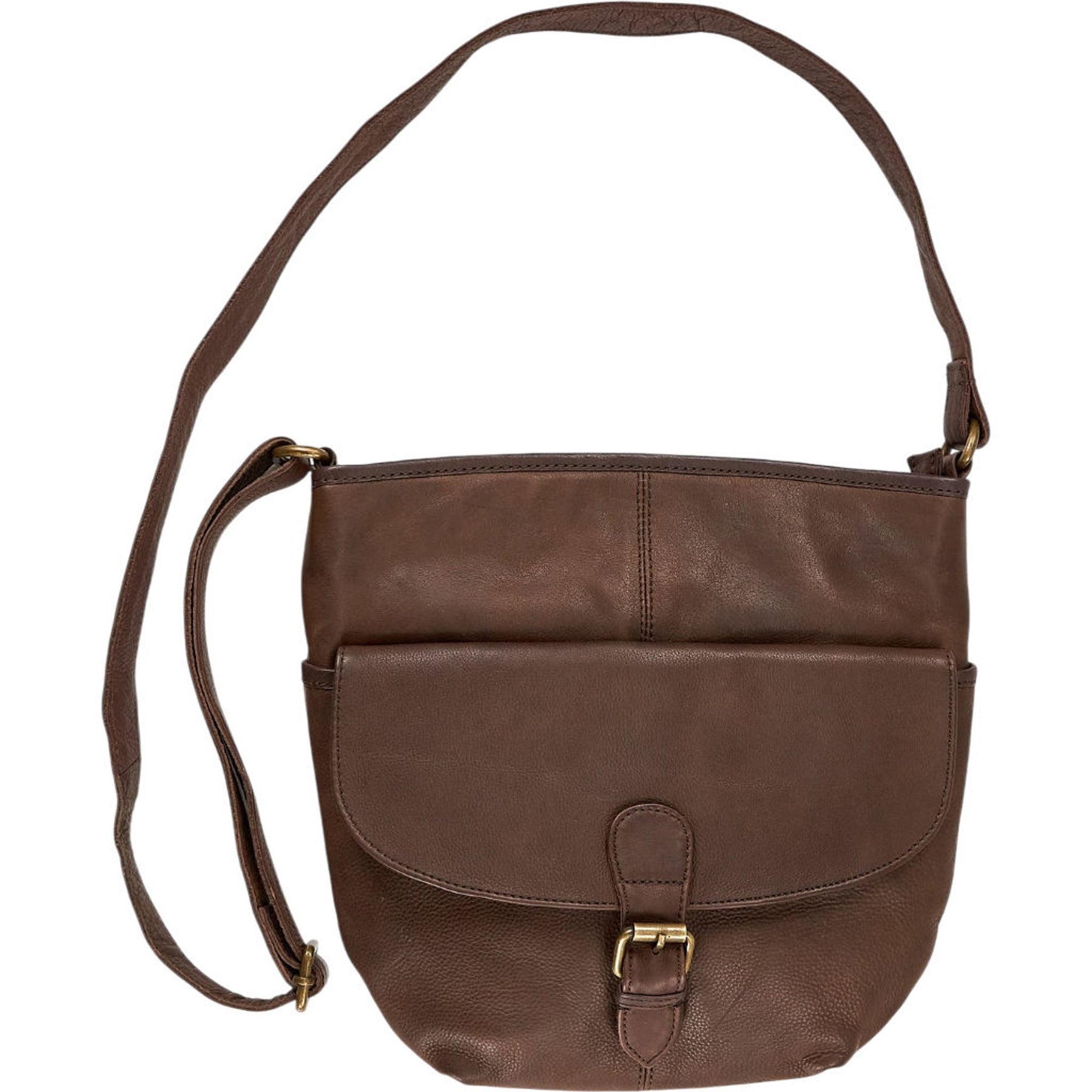 FatFace Brown Leather Shoulder Bag