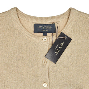 Wyse Champagne Adele Shimmer Cardigan