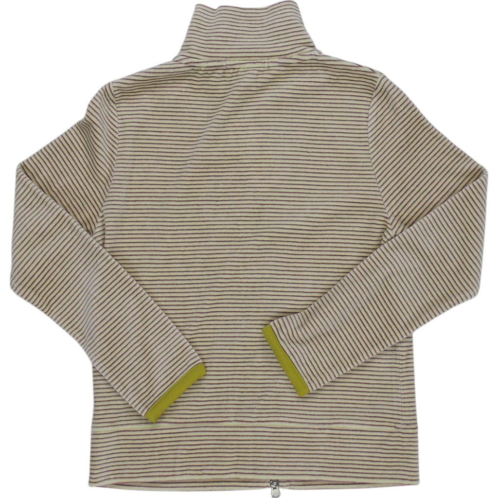 Orla Kiely Grape Velour Stripe Jacket 2, UK 10