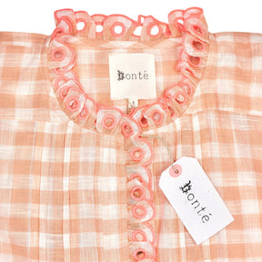 Bonté Rosewater Pink Etienne Check Shirt