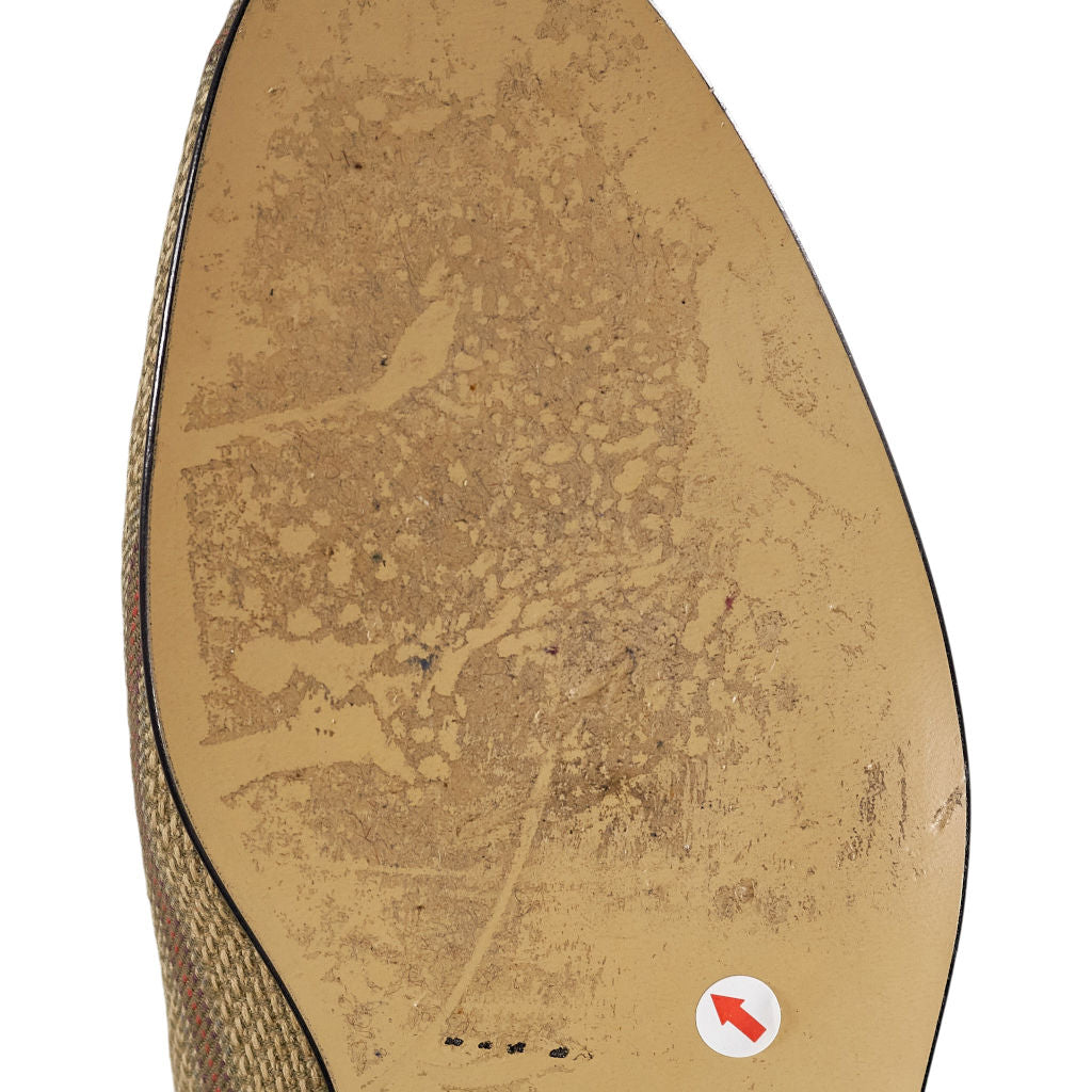 Bowhill & Elliott Brown Stripe Tweed Slippers