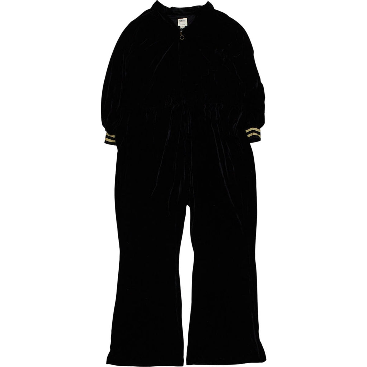 Joanie Black Velour Jumpsuit