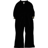 Joanie Black Velour Jumpsuit
