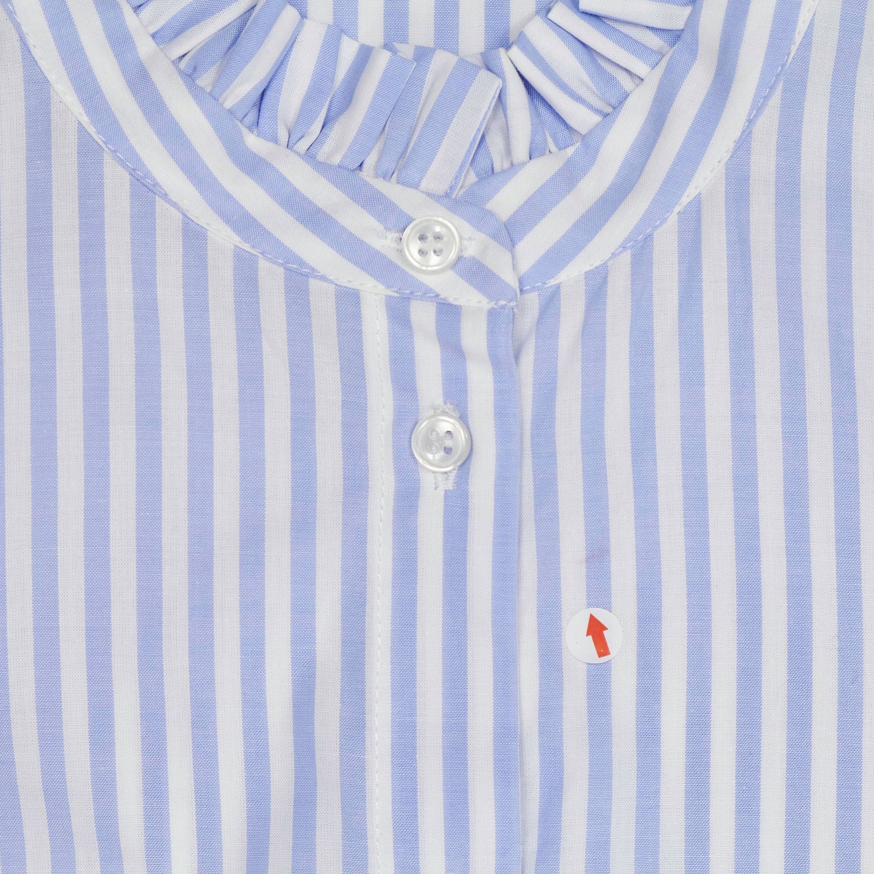 Baukjen Blue White Organic Cotton Stripe Debbie Blouse