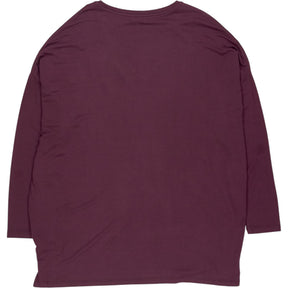 Hush Wine Red Gillian Wide Jersey V Neck Top