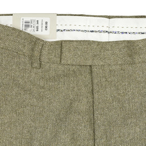 Moss Green Slim Fit Trousers