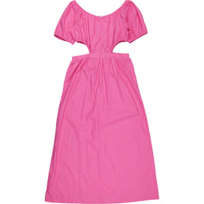 OMNES Pink Cotton Midi Dress