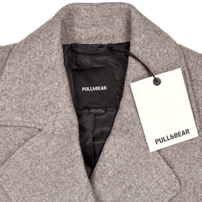 Pull&Bear Grey Double Breasted Jacket