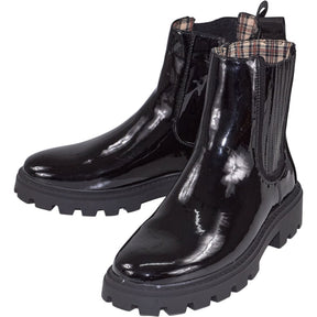 River Island Black Patent Boots