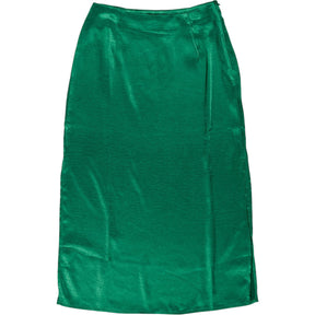 Motel Green Satin Tindra Skirt