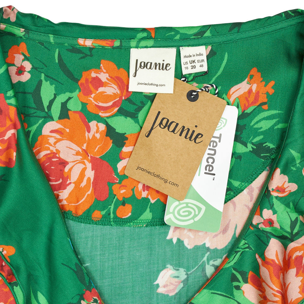 Joanie Green Glorie Floral Midi Dress