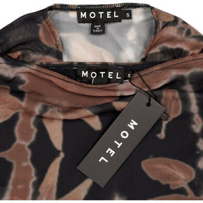 Motel Brown Pattern Mini Dress