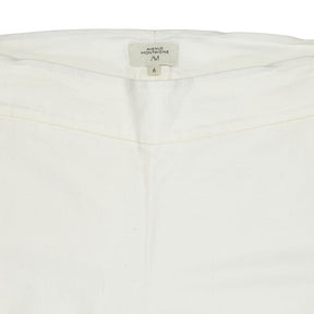 Avenue Montaigne White Cotton Cropped Trousers