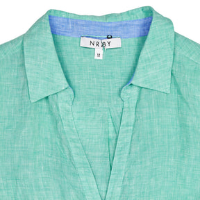 NRBY Green Linen Dress