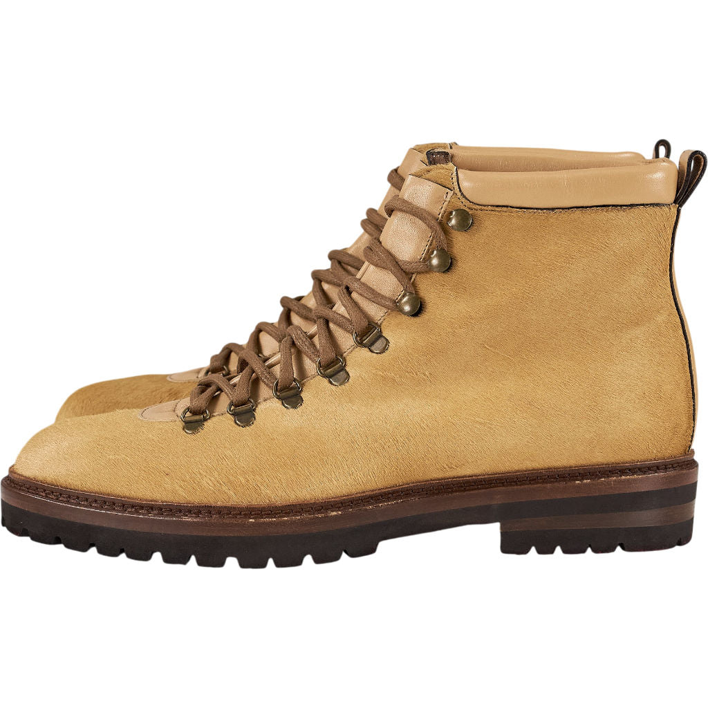 Manolo Blahnik Sand Pony Skin Boots