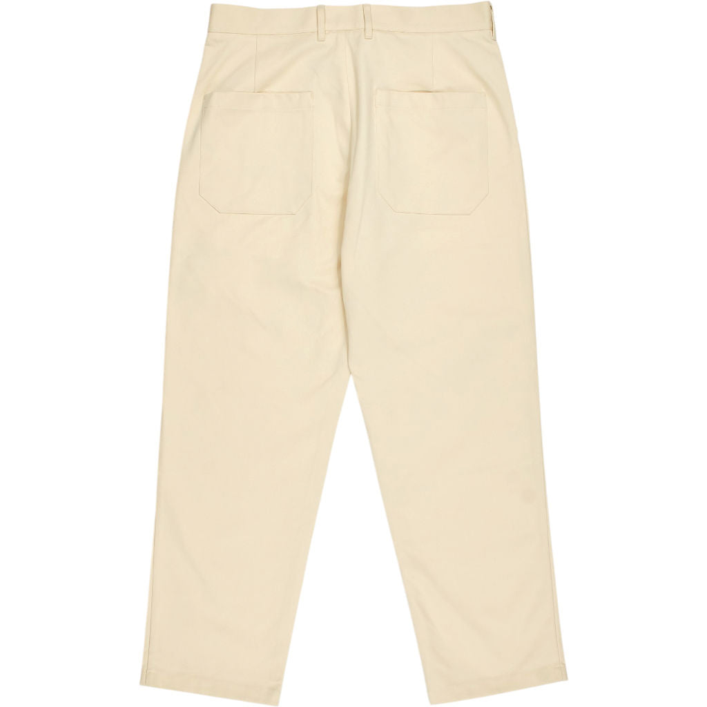 Studio Nicholson Cream Bill Peached Cotton Trousers