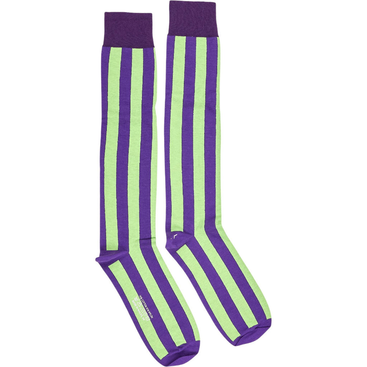 Amari Amari Purple Green Striped Socks