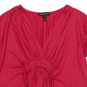 Isabella Oliver Red Ruched Maternity Dress